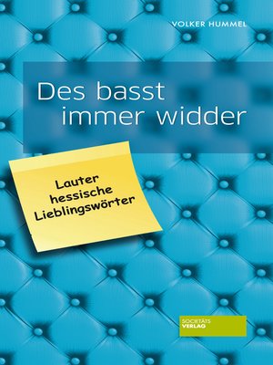 cover image of Des basst immer widder